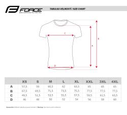 Force MTB ANGLE modrý cyklistický dres - kr. rukáv