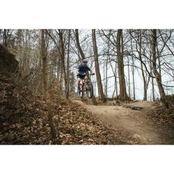 Force MTB ANGLE modrý cyklistický dres - kr. rukáv