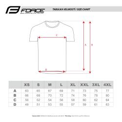 Force MTB MOUNT tm.modrý cyklistický dres - krátký rukáv