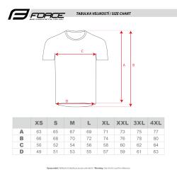 Force MTB MOUNT tm.modrý cyklistický dres - krátký rukáv