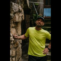 Force MTB MOUNT fluo cyklodres - krátky rukáv