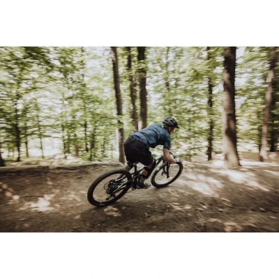 Force MTB MOUNT tm.modrý cyklistický dres - krátký rukáv