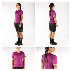 Force MTB MOUNT LADY fialový cyklistický dres - kr. rukáv