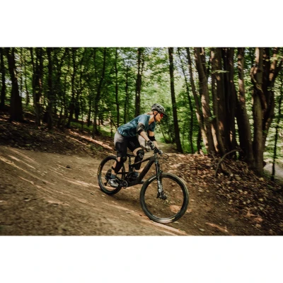 Force MTB MOUNT LADY modrý dámský dres - kr. rukáv