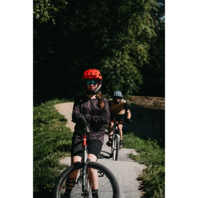 Force MTB RULES černo-šedý dres - dl. rukáv