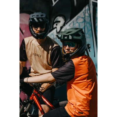 Force MTB RULES oranžový dres - kr. rukáv