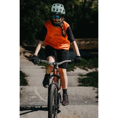 Force MTB RULES oranžový dres - kr. rukáv