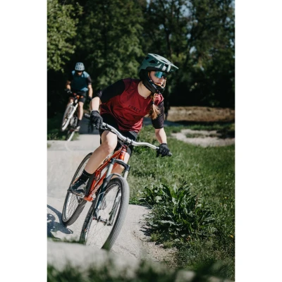Force MTB RULES bordó dres - kr. rukáv