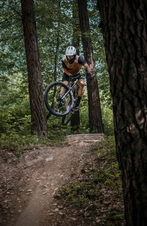 Force MTB RULES béžový cyklodres - kr. rukáv