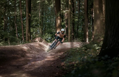 Force MTB RULES béžový cyklodres - kr. rukáv
