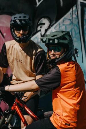 Force MTB RULES oranžový dres - kr. rukáv