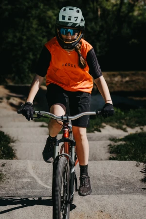 Force MTB RULES oranžový dres - kr. rukáv