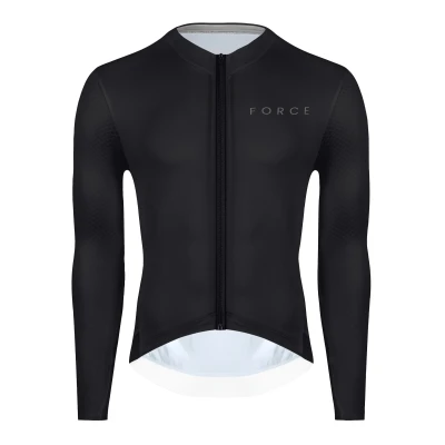Force Dres PLAIN černý dres dlouhý rukáv