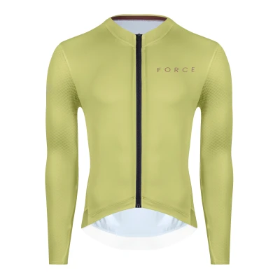 Force Dres PLAIN zelený dres - dlouhý rukáv