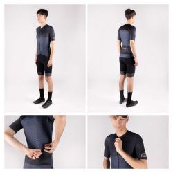 Force POINTS černo-modrý cyklistický dres
