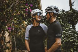 Force POINTS černo-modrý cyklistický dres