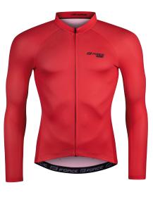 Force PURE červený pánský cyklodres - dlouhý rukáv Force PURE červený pánský cyklodres - dlouhý rukáv