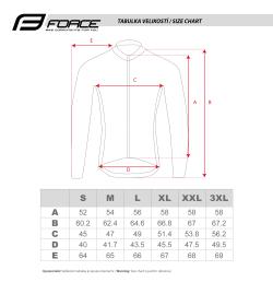 Force PURE černý pánský cyklistický dres - dlouhý rukáv