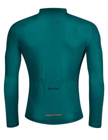 Force PURE petrolejový pánsky cyklodres - dlhý rukáv