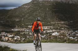 Force PURE červený pánsky cyklodres - dlhý rukáv