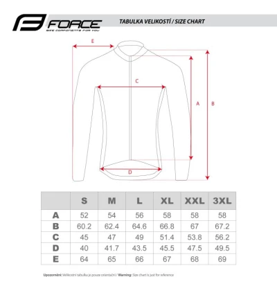 Force PURE červený pánský cyklodres - dlouhý rukáv