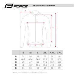 Force PURE černý pánský cyklistický dres - dlouhý rukáv