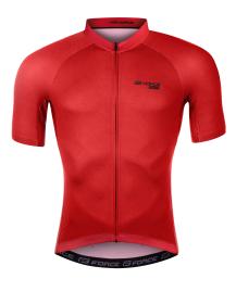 Force PURE červený pánský cyklistický dres - kr. rukáv