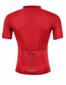 Force PURE červený pánský cyklistický dres - kr. rukáv