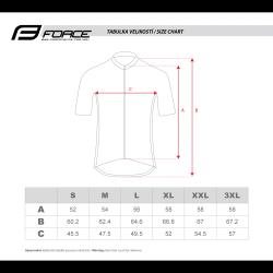 Force PURE petrolejový pánský cyklodres - kr. rukáv