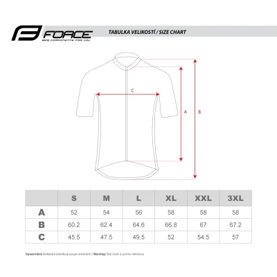 Force PURE petrolejový pánský cyklodres - kr. rukáv