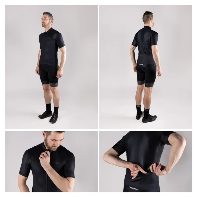 Force PURE černý pánský cyklistický dres