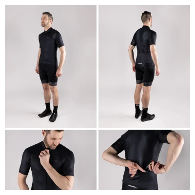 Force PURE černý pánský cyklistický dres