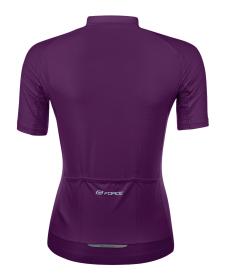 Force PURE LADY fialový dámsky cyklodres - kr. rukáv