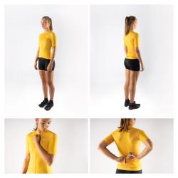 Force PURE žltý dámsky cyklistický dres