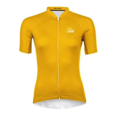 Force PURE žlutý dámský cyklistický dres