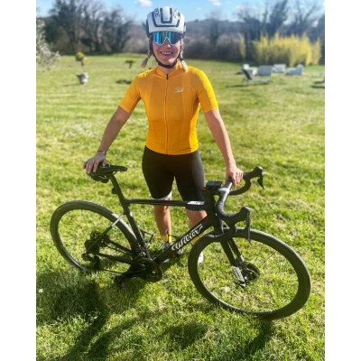 Force PURE žlutý dámský cyklistický dres