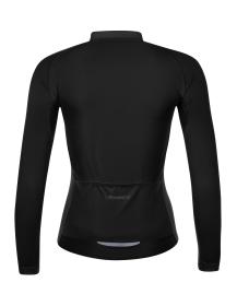 Force PURE UNI čierny cyklistický dres - dlhý rukáv