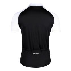 Force ROCK černo-bílý cyklistický dres - krátký rukáv