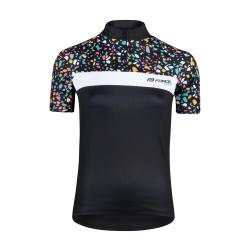 Force ROCK LADY černý dámský cyklistický dres -kr. rukáv