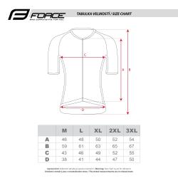 Force SCRIPT cihlový cyklodres - kr. rukáv