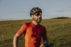 Force SCRIPT cihlový cyklodres - kr. rukáv