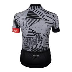 Force SHARD LADY šedo-čierny dámsky cyklodres -kr. rukáv