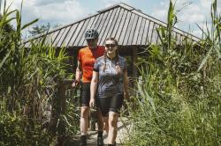 Force SHARD LADY šedo-čierny dámsky cyklodres -kr. rukáv