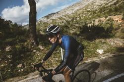 Force SMOOTH modro-čierny cyklistický dres - dlhý rukáv