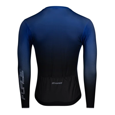 Force SMOOTH modro-černý cyklodres - dlouhý rukáv