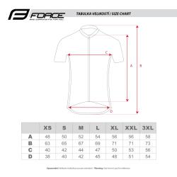 Force SMOOTH modro-čierny cyklistický dres - krátky rukáv
