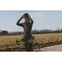 Force SPIKE černo-fluo cyklodres - dlouhý rukáv