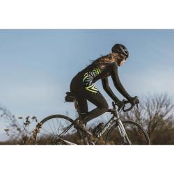 Force SPIKE černo-fluo cyklodres - dlouhý rukáv