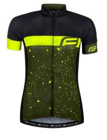Force SPRAY LADY army-fluo dámsky cyklodres - kr. rukáv Force SPRAY LADY army-fluo dámsky cyklodres - kr. rukáv