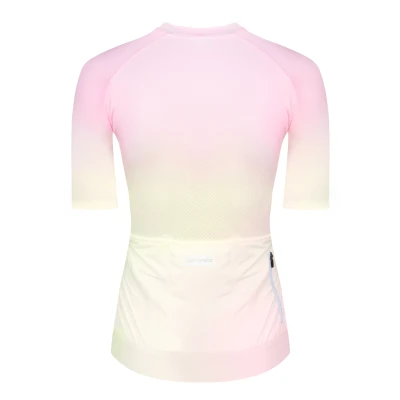 Force STAIN LADY žluto-růžový dres - kr. rukáv
